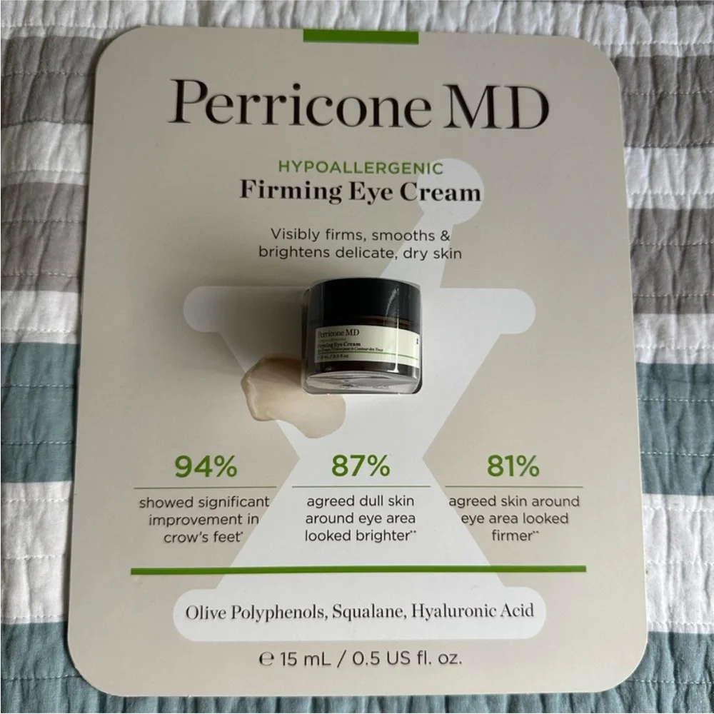 Perricone MD Firming Eye Cream Creme Full Size 0.5 oz